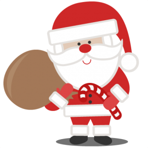Santa With Bag SVG scrapbook cut file cute clipart files for silhouette cricut pazzles free svgs free svg cuts cute cut files