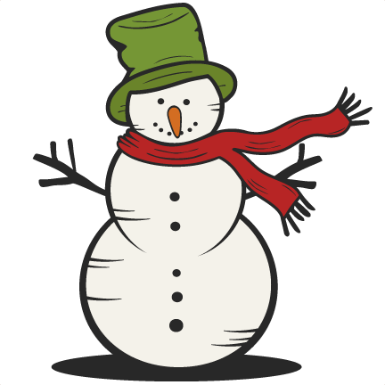 Snowman SVG scrapbook cut file cute clipart files for silhouette cricut