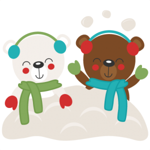 Christmas Bears in Snow SVG scrapbook cut file cute clipart files for silhouette cricut pazzles free svgs free svg cuts cute cut files