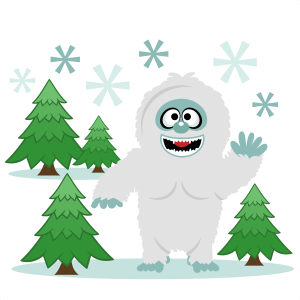 Snow Yeti Snowman SVG scrapbook cut file cute clipart files for silhouette cricut pazzles free svgs free svg cuts cute cut files