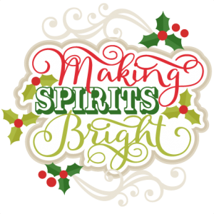 Making Spirits Bright Title  scrapbook cut file cute clipart files for silhouette cricut pazzles free svgs free svg cuts cute cut files