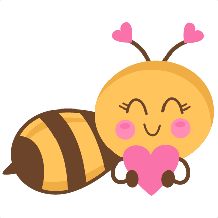Cute Little Bee Girls Clip Art Set 