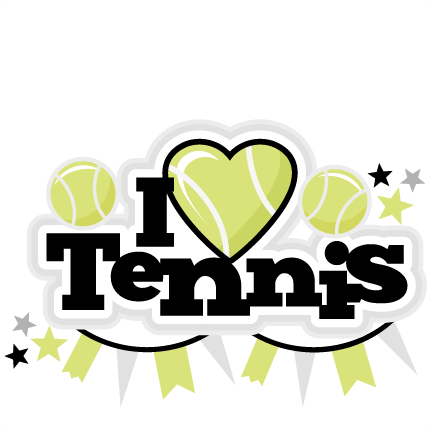 I Heart Tennis Title Scrapbook Cut File Cute Clipart Files For Silhouette Cricut Pazzles Free Svgs Free Svg Cuts Cute Cut Files