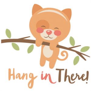 Hang in There Cat SVG scrapbook cut file cute clipart files for silhouette cricut pazzles free svgs free svg cuts cute cut files