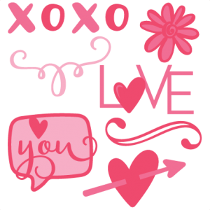 Valentine Set SVG scrapbook cut file cute clipart files for silhouette cricut pazzles free svgs free svg cuts cute cut files