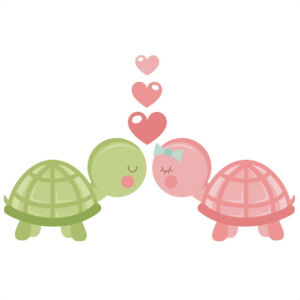 Turtles in Love SVG scrapbook cut file cute clipart files for silhouette cricut pazzles free svgs free svg cuts cute cut files