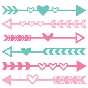 Valentine Arrow Set SVG scrapbook cut file cute clipart files for silhouette cricut pazzles free svgs free svg cuts cute cut files