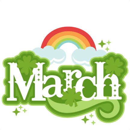 March Title SVG scrapbook cut file cute clipart files for silhouette ...