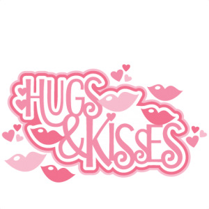 Hugs &amp; Kisses Title SVG scrapbook cut file cute clipart files for silhouette cricut pazzles free svgs free svg cuts cute cut files