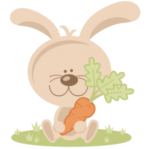 Bunny With Carrot SVG scrapbook cut file cute clipart files for silhouette cricut pazzles free svgs free svg cuts cute cut files