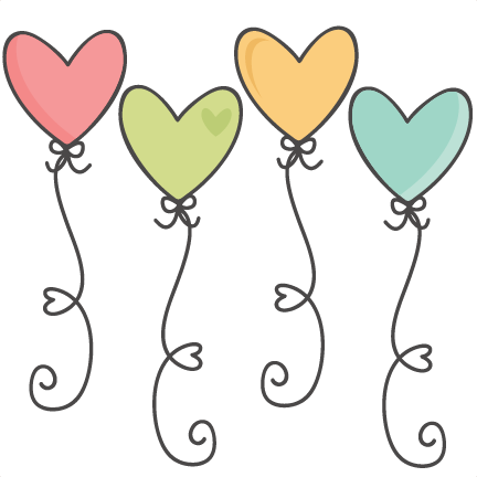 Heart Balloons SVG scrapbook cut file cute clipart files for silhouette