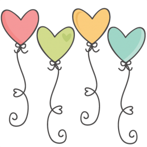 Heart Balloons SVG scrapbook cut file cute clipart files for silhouette cricut pazzles free svgs free svg cuts cute cut files