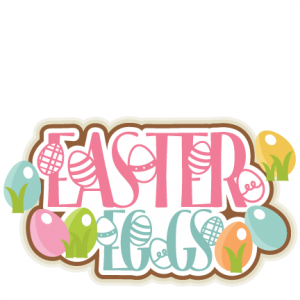 Easter Eggs Title SVG scrapbook cut file cute clipart files for silhouette cricut pazzles free svgs free svg cuts cute cut files