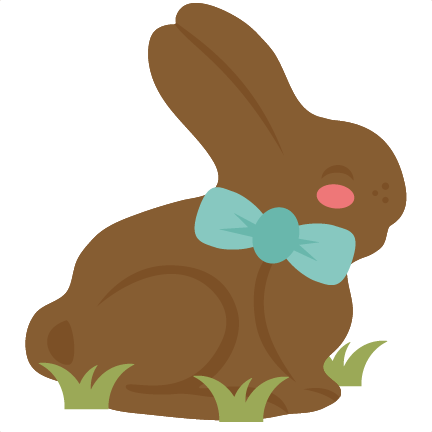 Chocolate Bunny SVG cutting files for cricut silhouette pazzles free svg  cuts free svgs cut cute