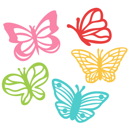 Download Butterfly Set SVG scrapbook cut file cute clipart files ...