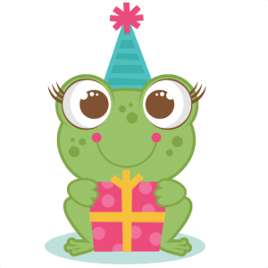 Birthday Frog SVG scrapbook cut file cute clipart files for silhouette cricut pazzles free svgs free svg cuts cute cut files