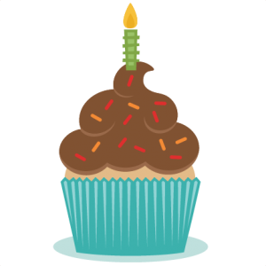 Birthday Cupcake SVG scrapbook cut file cute clipart files for silhouette cricut pazzles free svgs free svg cuts cute cut files
