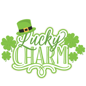 Lucky Charm Title SVG scrapbook cut file cute clipart files for silhouette cricut pazzles free svgs free svg cuts cute cut files
