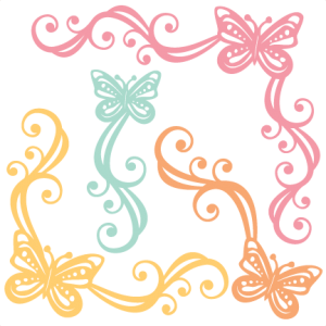 Butterfly Flourishes SVG scrapbook cut file cute clipart files for silhouette cricut pazzles free svgs free svg cuts cute cut files