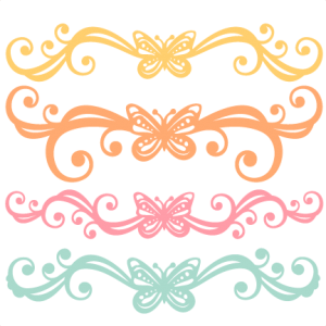 Butterfly Flourishes SVG scrapbook cut file cute clipart files for silhouette cricut pazzles free svgs free svg cuts cute cut files