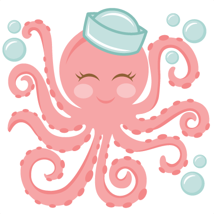 Miss Kate Cute Octopus SVG Cut File
