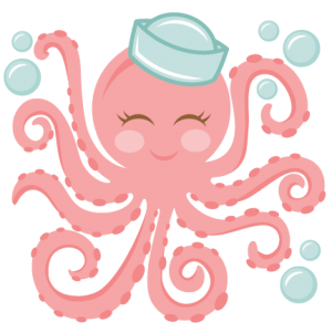 Miss Kate Cute Octopus SVG Cut File
