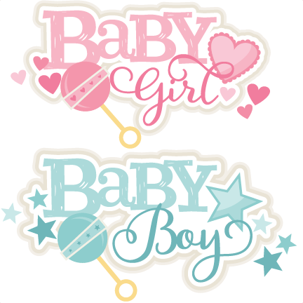 Download Baby Girl and Boy Titles SVG scrapbook cut file cute clipart files for silhouette cricut pazzles ...