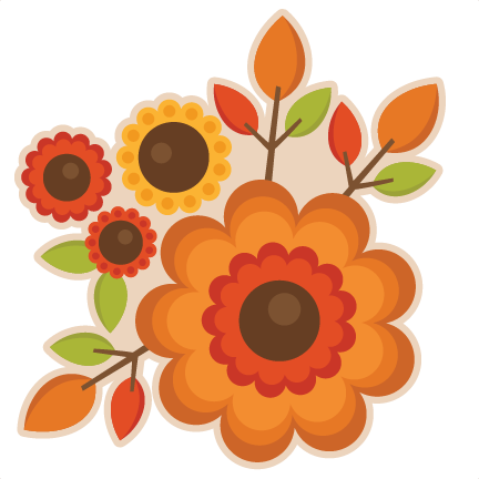 Fall Flowers SVG scrapbook cut file cute clipart files for ...