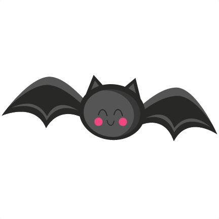 cute bat outline clip art