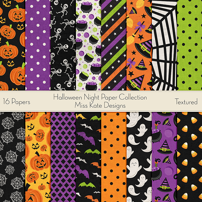 miss kate designs halloween paper collection for halloween paper designs