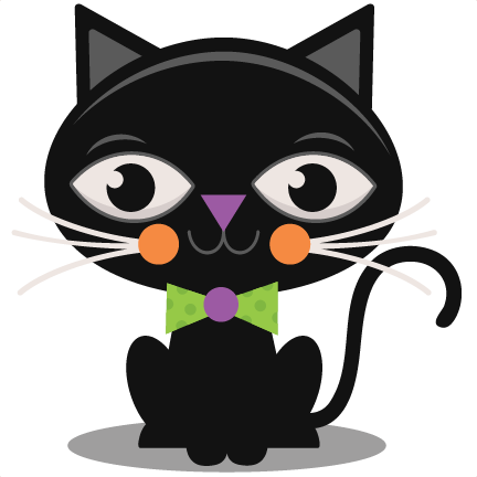 Cute Black Cat Logo