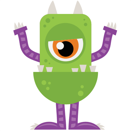 Halloween Monster SVG scrapbook cut file cute clipart files for ...