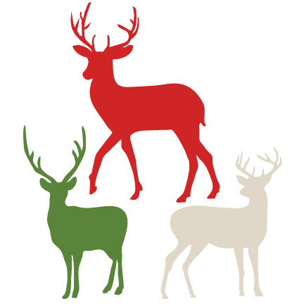 Download Winter Reindeer SVG scrapbook cut file cute clipart files for silhouette cricut pazzles free ...