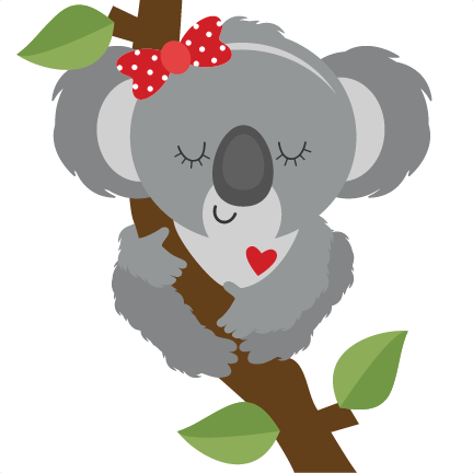 Koala on Branch SVG scrapbook cut file cute clipart files for silhouette  cricut pazzles free svgs free svg cuts cute cut files