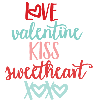 Download Valentine Words SVG scrapbook cut file cute clipart files ...