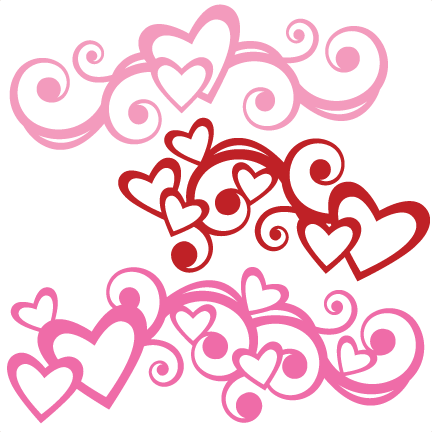 Double Heart Frame Rose Flourish Decoration – TotallyJamie: SVG Cut Files,  Graphic Sets & Clip arts