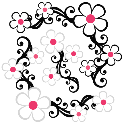 Flower Frame SVG scrapbook cut file cute clipart files for silhouette  cricut pazzles free svgs free svg cuts cute cut files