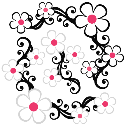 Rose Corner Flourish SVG scrapbook cut file cute clipart files for  silhouette cricut pazzles free svgs free svg cuts cute cut files