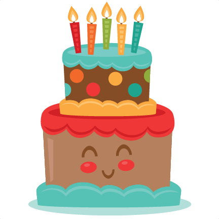 Cute Birthday Cake SVG scrapbook cut file cute clipart files for