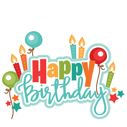 Happy Birthday Title SVG scrapbook cut file cute clipart files for ...
