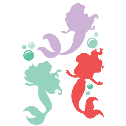 Download Mermaid SVG scrapbook cut file cute clipart files for ...