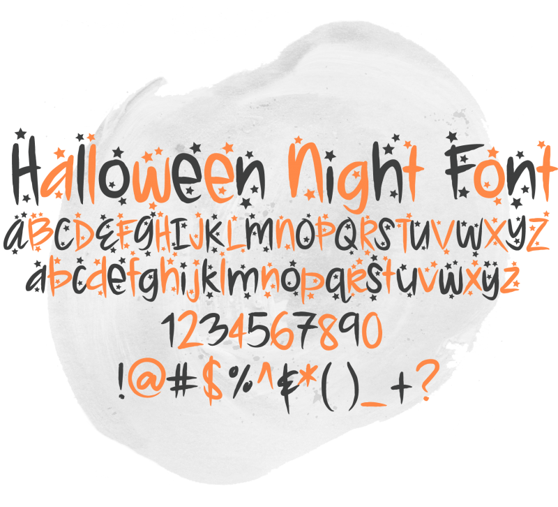 Download Halloween Night Font scrapbook cut file cute clipart files ...
