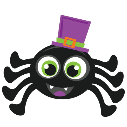 Halloween Spider scrapbook cut file cute clipart files for silhouette