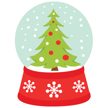 Christmas Tree Snow Globe snowglobe SVG scrapbook cut file ...