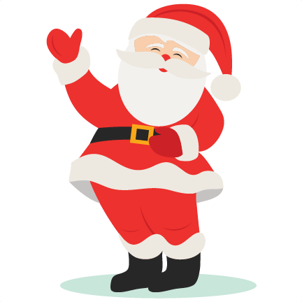 Download Waving Santa Claus SVG scrapbook cut file cute clipart ...