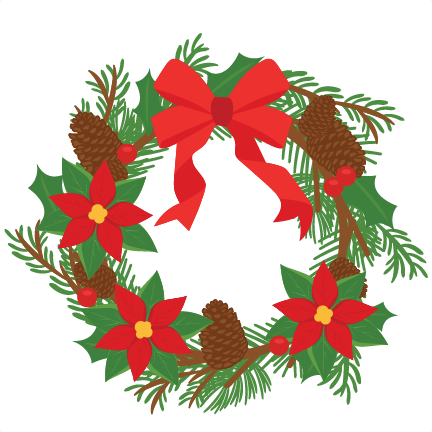 Download Christmas Wreath SVG scrapbook cut file cute clipart files ...