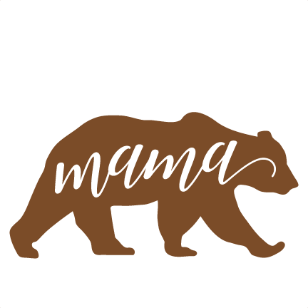 Mama Bear Floral SVG Cut File