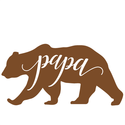 Papa Bear svg cuts scrapbook cut file cute clipart files for