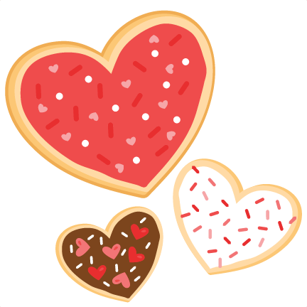 Valentine Cookies SVG scrapbook cut file cute clipart ...