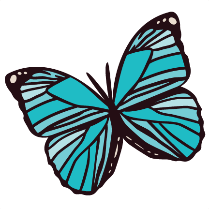 Blue Butterfly svg cuts scrapbook cut file cute clipart files for ...